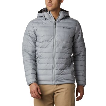Columbia Muške Jakne - Powder Lite Hooded Insulated Sive | RGJS-38152
